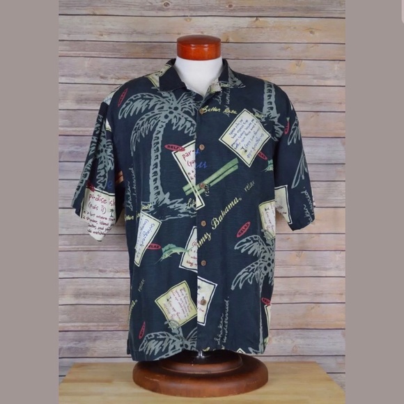 Tommy Bahama Other - Tommy Bahama Hawaiian 100% Silk Size Large